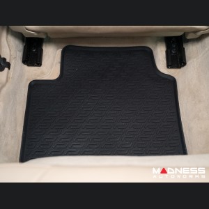 Alfa Romeo Giulia Floor Mat Set - All Weather Rubber Front/ Rear 4 Piece Set - Deluxe - Q4/ AWD Model